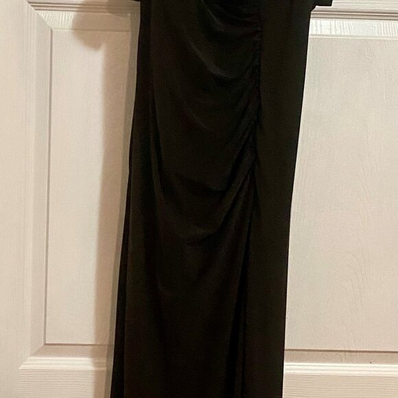 Black rhinestone formal dress sz 12 - Picture 7 of 8